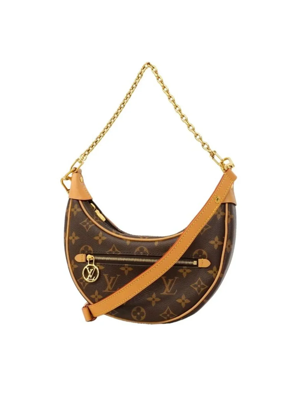 Louis Vuitton Handbag Monogram Loop Brown 2-Way Back